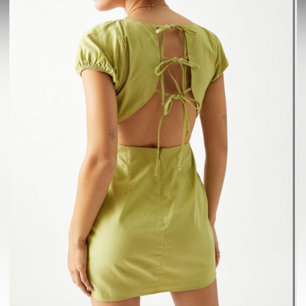 Pacsun Kendal & Kylie open back linen dress